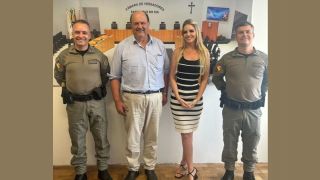 Brigada Militar realiza visita à Câmara de Vereadores de Santa Cruz do Sul