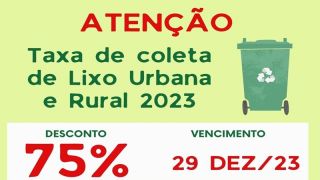 Quitação da taxa de coleta de lixo rural e urbano em Mariana Pimentel tem nova regulamentação