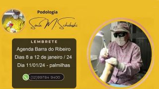 Barra do Ribeiro: agende o seu horário com SS Podologia Clínica de 8 a 12 de janeiro de 2024
