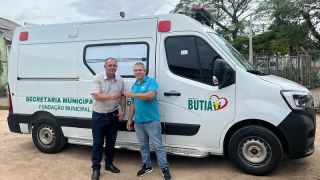 Município de Butiá recebe nova ambulância, completa, que ficará à disposição do Hospital