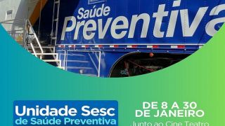 Tem ação na área da saúde chegando, em Canguçu, de 8 a 30 de janeiro, com a Unidade Sesc