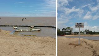 Prefeitura de Arambaré informa à comunidade que está proibido o banho na Boca do Arroio 