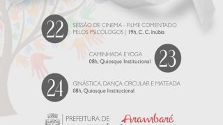 Ação da Rede Internacional realiza atividades do Janeiro Branco, em Arambaré, nos dias 22 a 24 de janeiro