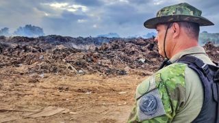 Batalhão Ambiental fiscaliza aterro sanitário e constata crime de poluição, em Arroio do Sal