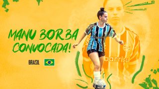 Meia Manu Borba, das Gurias Gremistas, é convocada para Seleção Brasileira Sub-17  