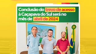Conclusão do trevo de acesso à Caçapava do Sul será no mês de abril de 2024