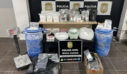 Laboratório de cocaína é descoberto pela Polícia Civil, no Bairro Niterói, em Canoas