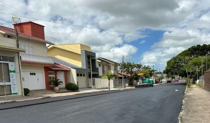Prefeitura de Camaquã realiza o asfaltamento de quase toda a área central da cidade