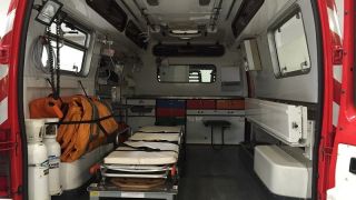 Menina é encaminhada ao Pronto Socorro do Hospital de Camaquã, após atropelamento