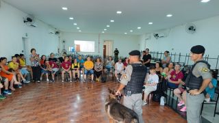 Canil da Brigada Militar apoia evento da Associação de Praças, em Pelotas