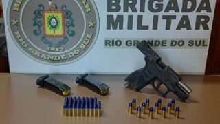 Homem é preso pela Brigada Militar, em Encruzilhada do Sul, por porte ilegal de arma de fogo 