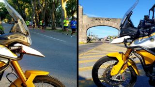 Policiais do 2º BRBM realizaram o controle de trânsito na 29° Supermaratona, em Rio Grande