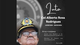 Nota de Pesar pelo falecimento do Coronel da Reserva Altiva Alberto Rosa Rodrigues aos 99 anos
