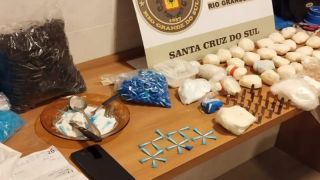 Laboratório do tráfico é descoberto e dois homens são presos, em Santa Cruz do Sul, por tráfico de entorpecentes