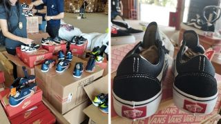 Polícia Civil apreende, em Torres, mais de mil pares de tênis contrafeitos, de marcas consagradas