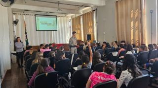 PROERD do 4° BPM realiza palestras educativas contra o bullying, em Piratini