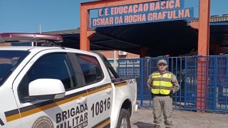 Brigada Militar intensifica as ações da Operação Escola Segura, em Pelotas 