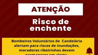 Bombeiros de Candelária emitem alerta de inundações, com o aumento do Rio Pardo