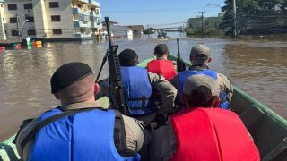 BM atende ocorrências de furtos e saques nas regiões afetadas pelas enchentes no Vale do Rio dos Sinos