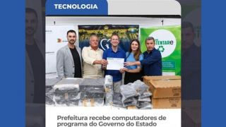Candelária é um dos 5 municípios contemplados no Programa Sustentar.e e recebe 15 computadores
